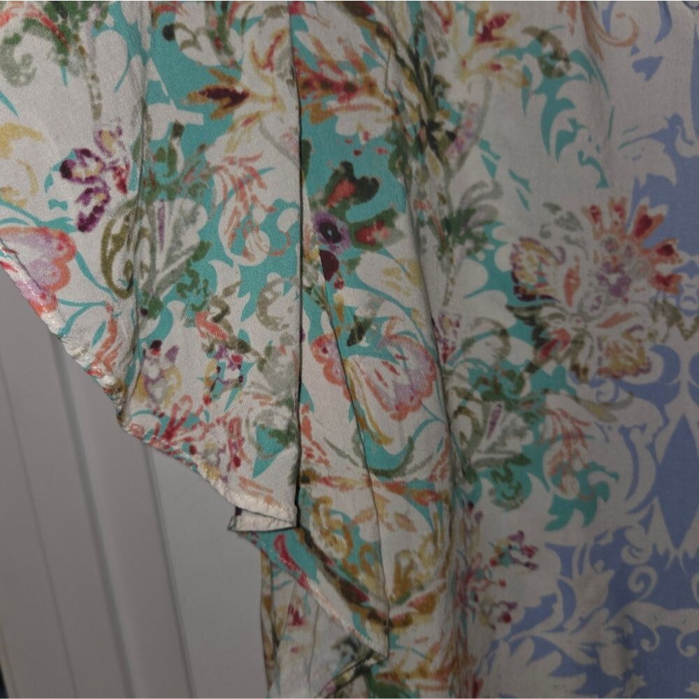 Sundance Arabella Flutter Sleeve Floral Blouse - Picture 9 of 13